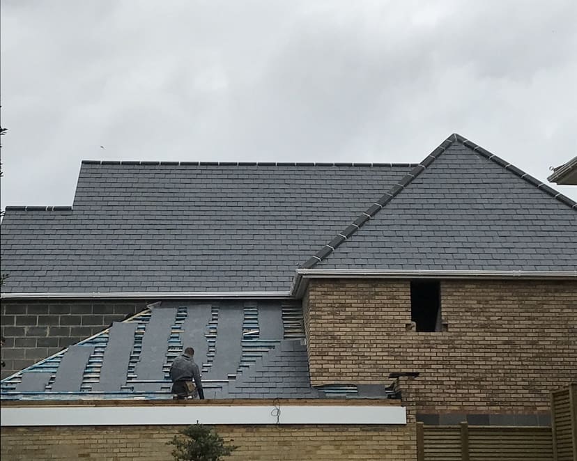 Natural slate roof in Wickford